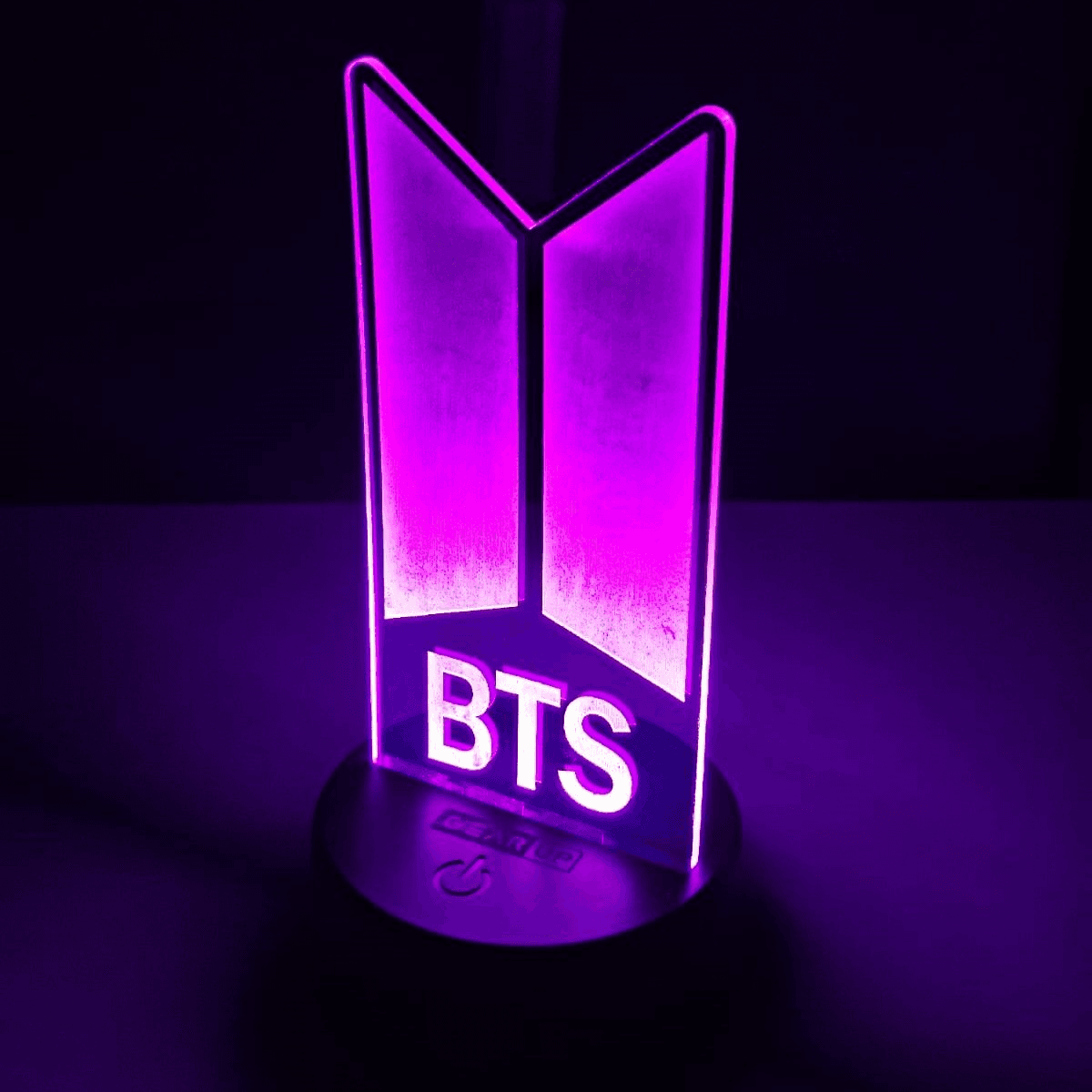 GearUP Acrylic Multicolor Night Lamp (BTS) - WHITE