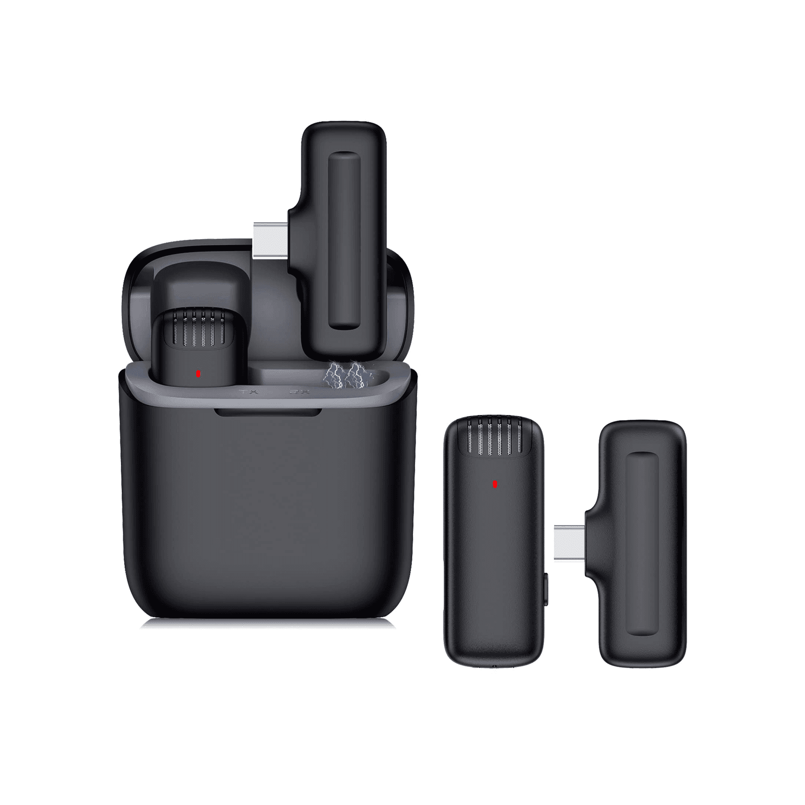 J11 Wireless Microphone with Charging Case - Type-C (1:1)