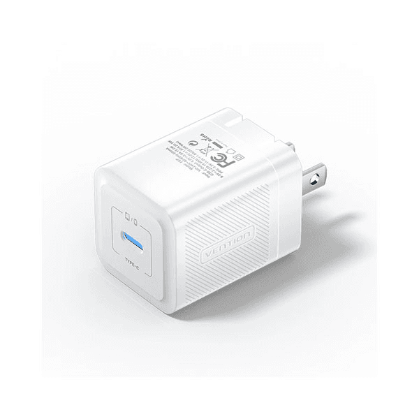 VENTION FEPB0-US 20W USB-C GaN Charger - White