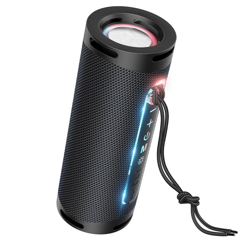 Hoco HC9 Dazzling Pulse sports Portable Bluetooth Loudspeaker - Black Color