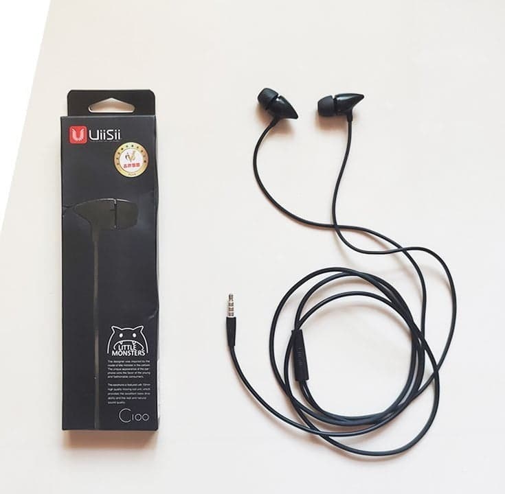 UiiSii C100 Earphone - Black Color