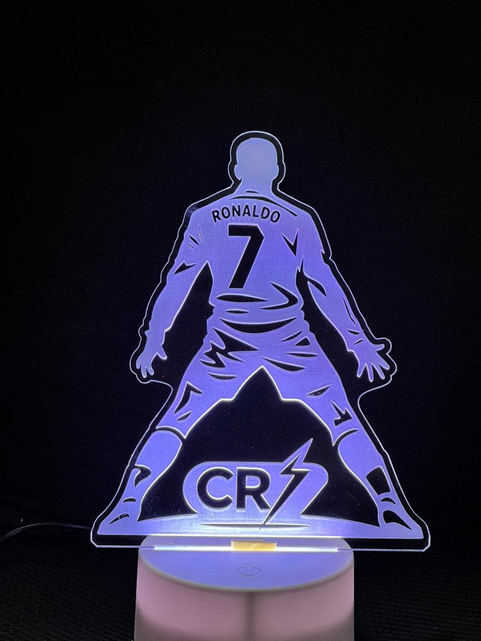 GearUP Acrylic Multicolor Night Lamp (CR7)