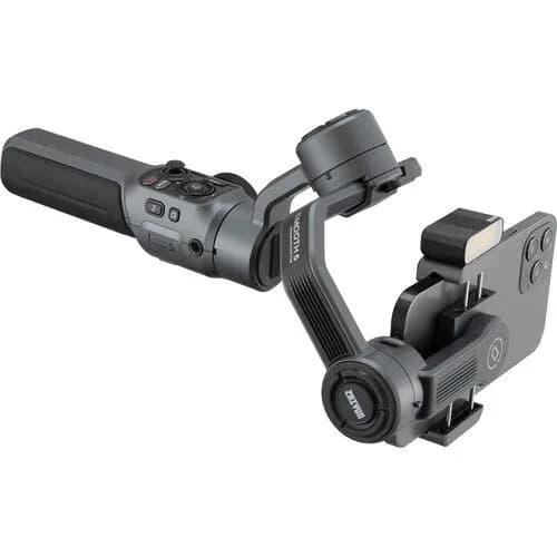 Zhiyun Smooth 5 Gimbal Stabilizer Combo, 3-Axis Handheld Smartphone Gimbal With Grip Tripod Vlog LED Fill Light for iPhone Or Android