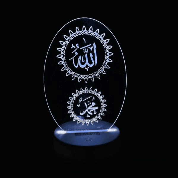 GearUP Acrylic Multicolor Night Lamp-  (1016916-BK)