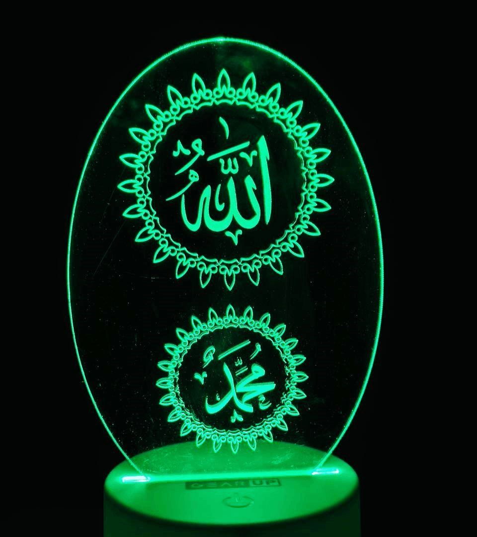 GearUP Acrylic Multicolor Night Lamp (1016916-WH)