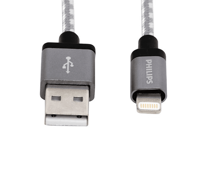 Philips Nylon Braided Lightning Cable, 1.2M