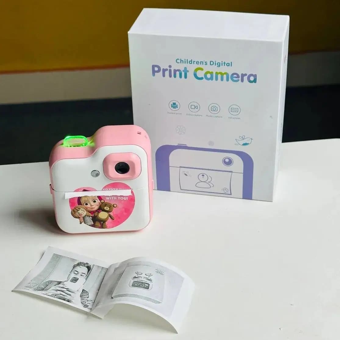 Instant Print Digital Kids Camera Printer - Masha Version
