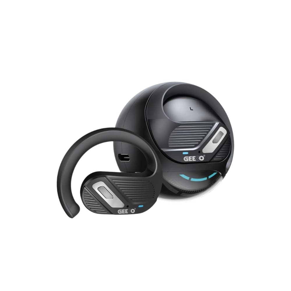 Geeoo T7 Open-Ear Wireless Earbuds - Black