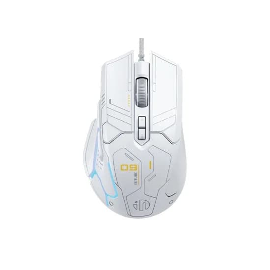 Inphic PG9 AI Design Wired Gaming Mouse - White