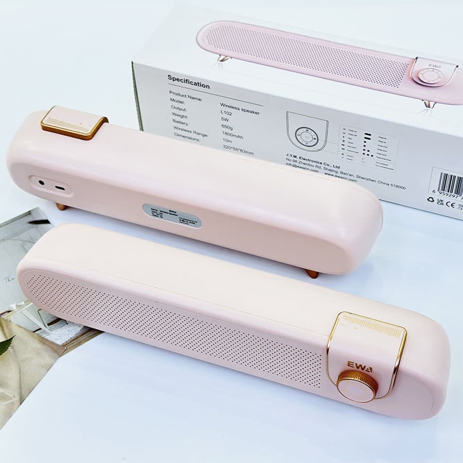 EWA L102 Retro Bluetooth Speaker - Pink