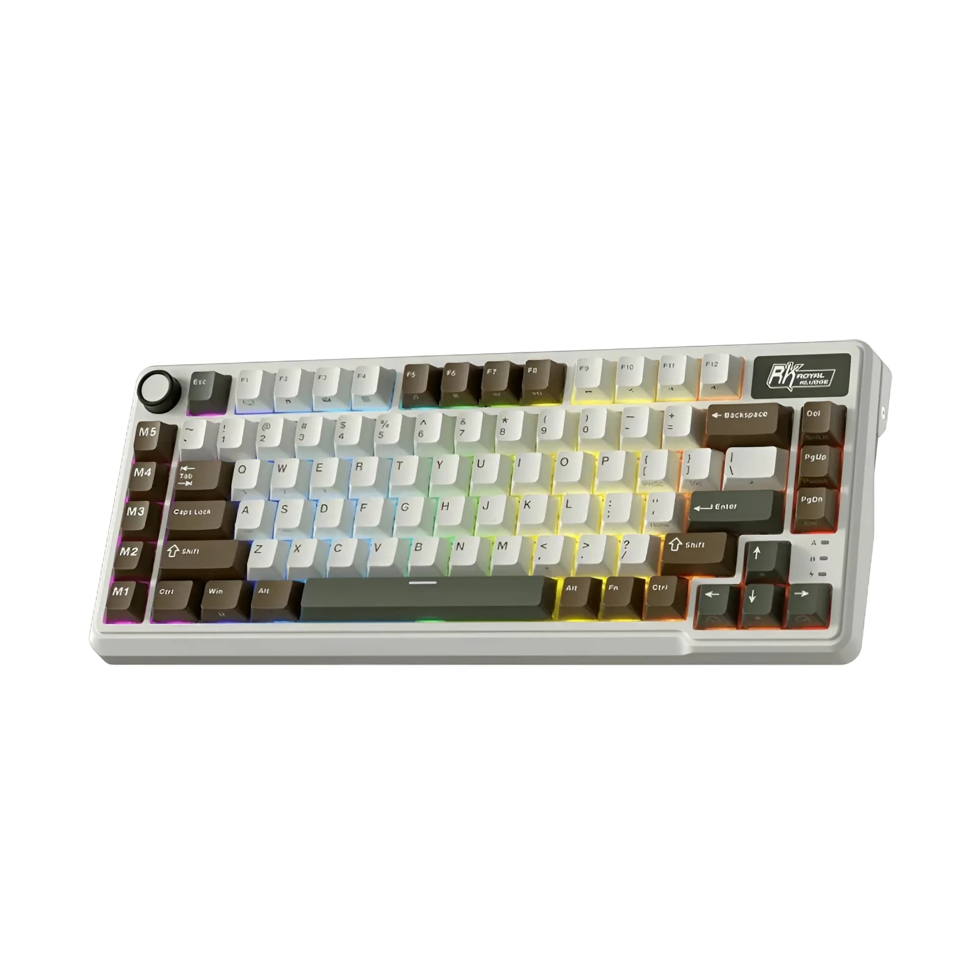 ROYAL KLUDGE RK L75 Tri-Mode Hot-Swappable Wireless Mechanical Gaming Keyboard - Palm Green