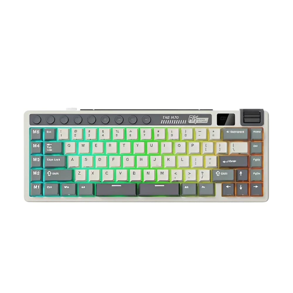 ROYAL KLUDGE RK M70 Tri-Mode Wireless Mechanical Gaming Keyboard - Cyan