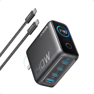 Anker 140W 4-Port PD 3.1 GaN Charger with 240W USB-C Cable